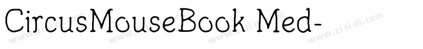 CircusMouseBook Med字体转换